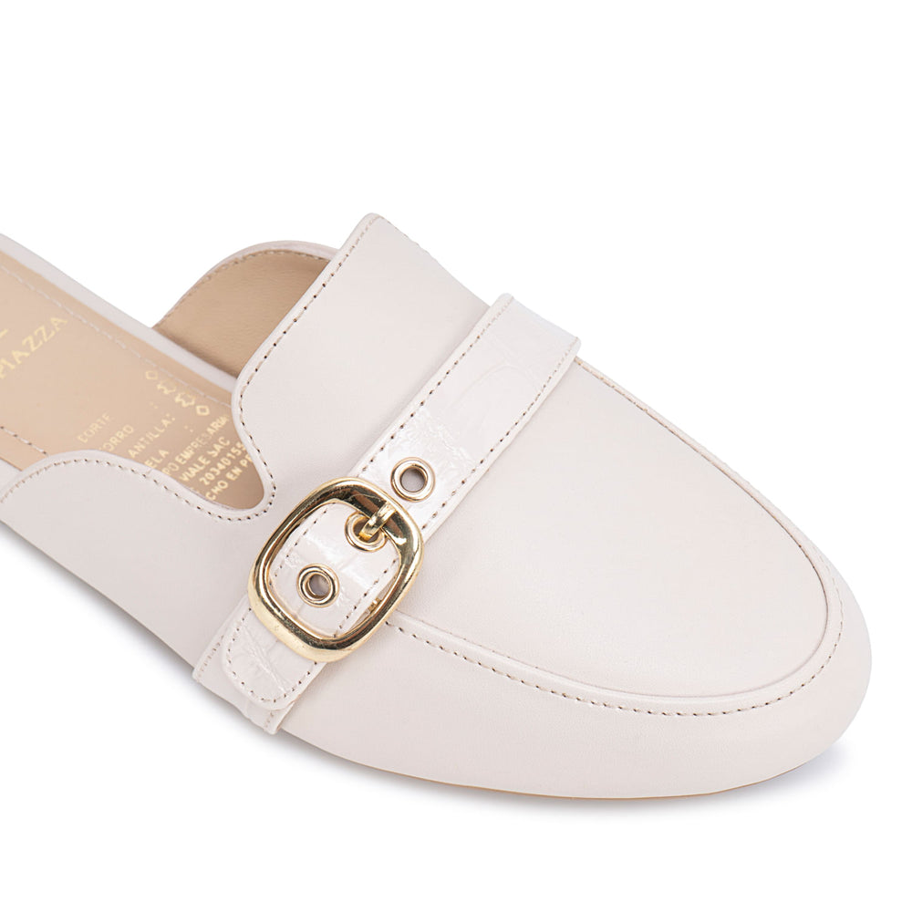 Zapato Sueco Casual Hueso