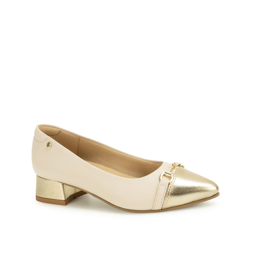 Zapato Stiletto Casual Hueso