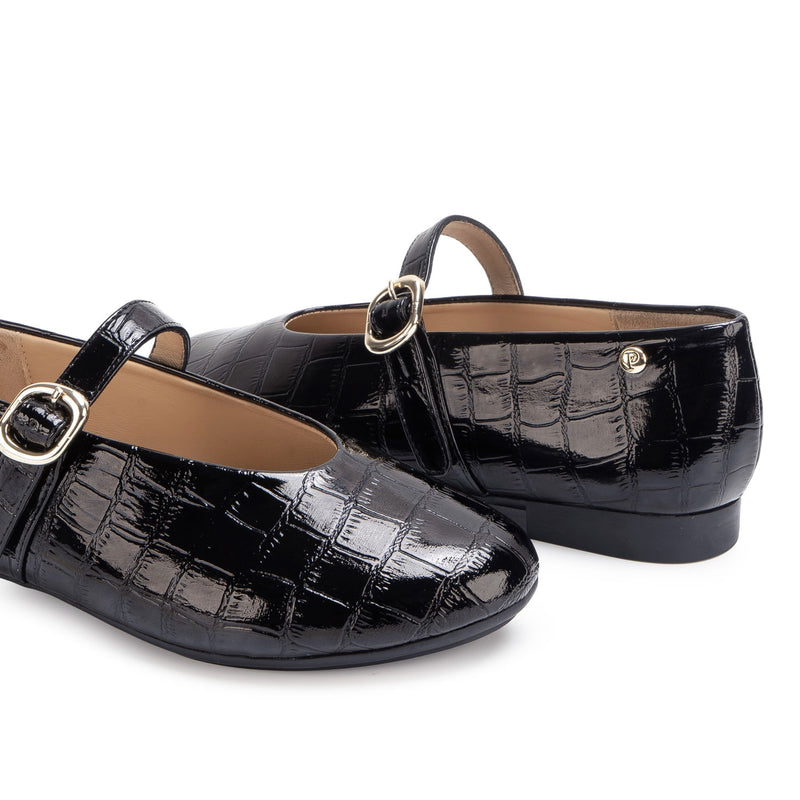Zapato Ballerina Casual Negro