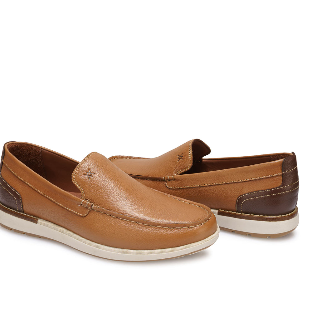 Zapato Mocasín Casual Habano