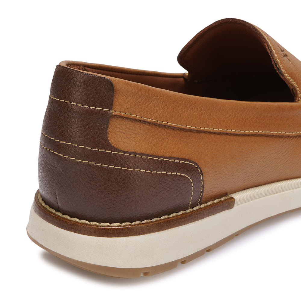 Zapato Mocasín Casual Habano