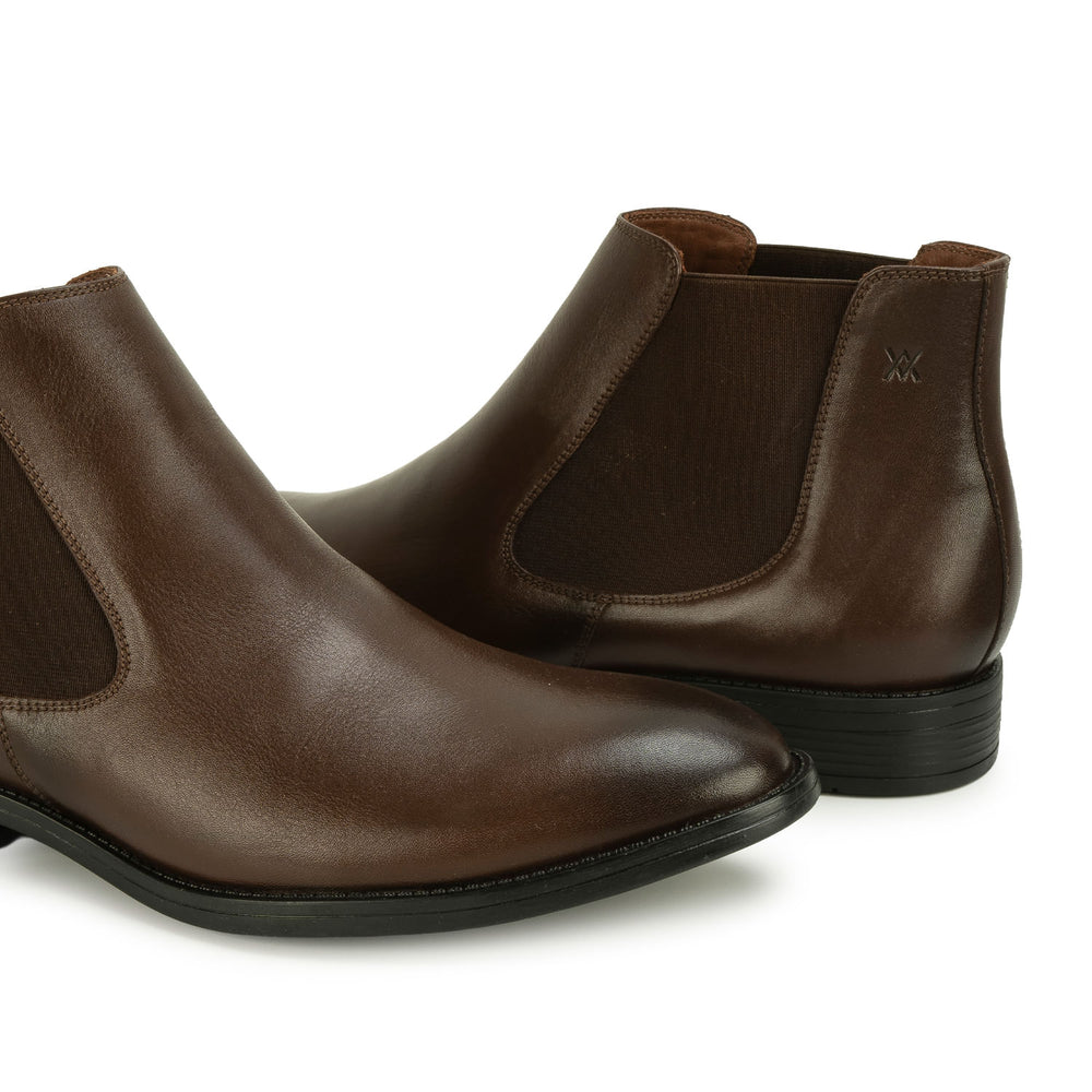 Botin Chelsea Casual Marron