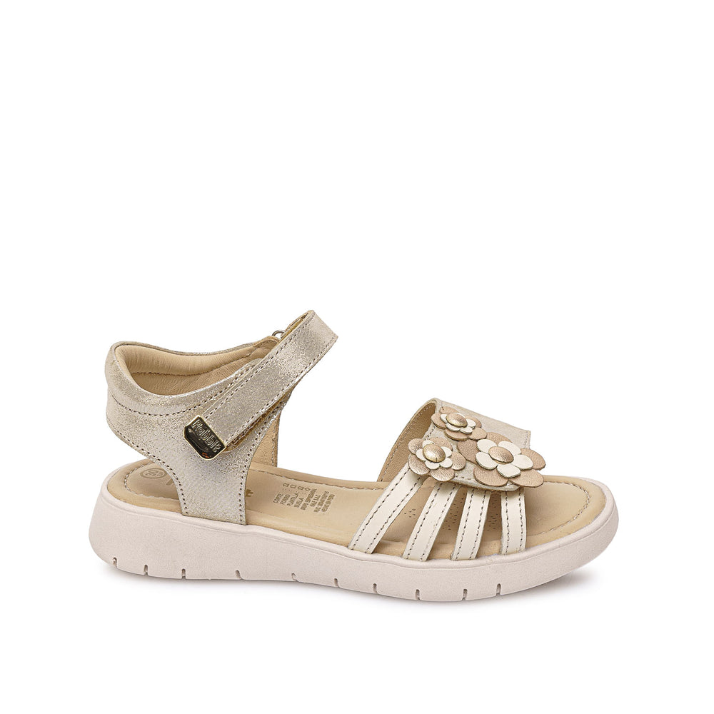 Sandalia D'orsay Casual Dorado
