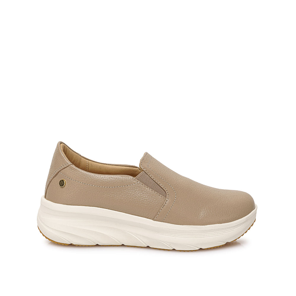 Zapato Slip On Casual Vainilla