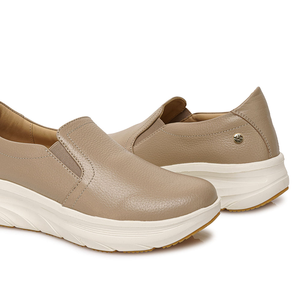 Zapato Slip On Casual Vainilla