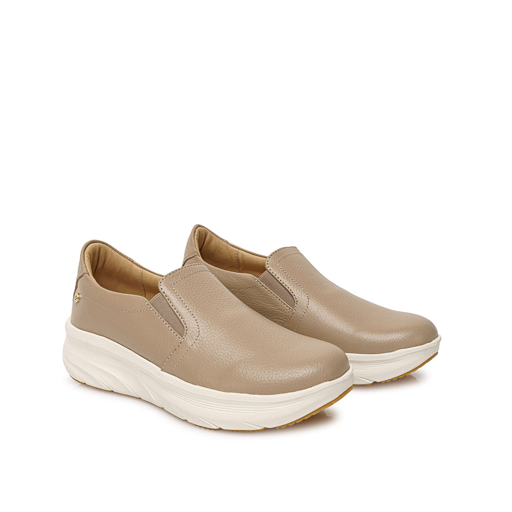Zapato Slip On Casual Vainilla