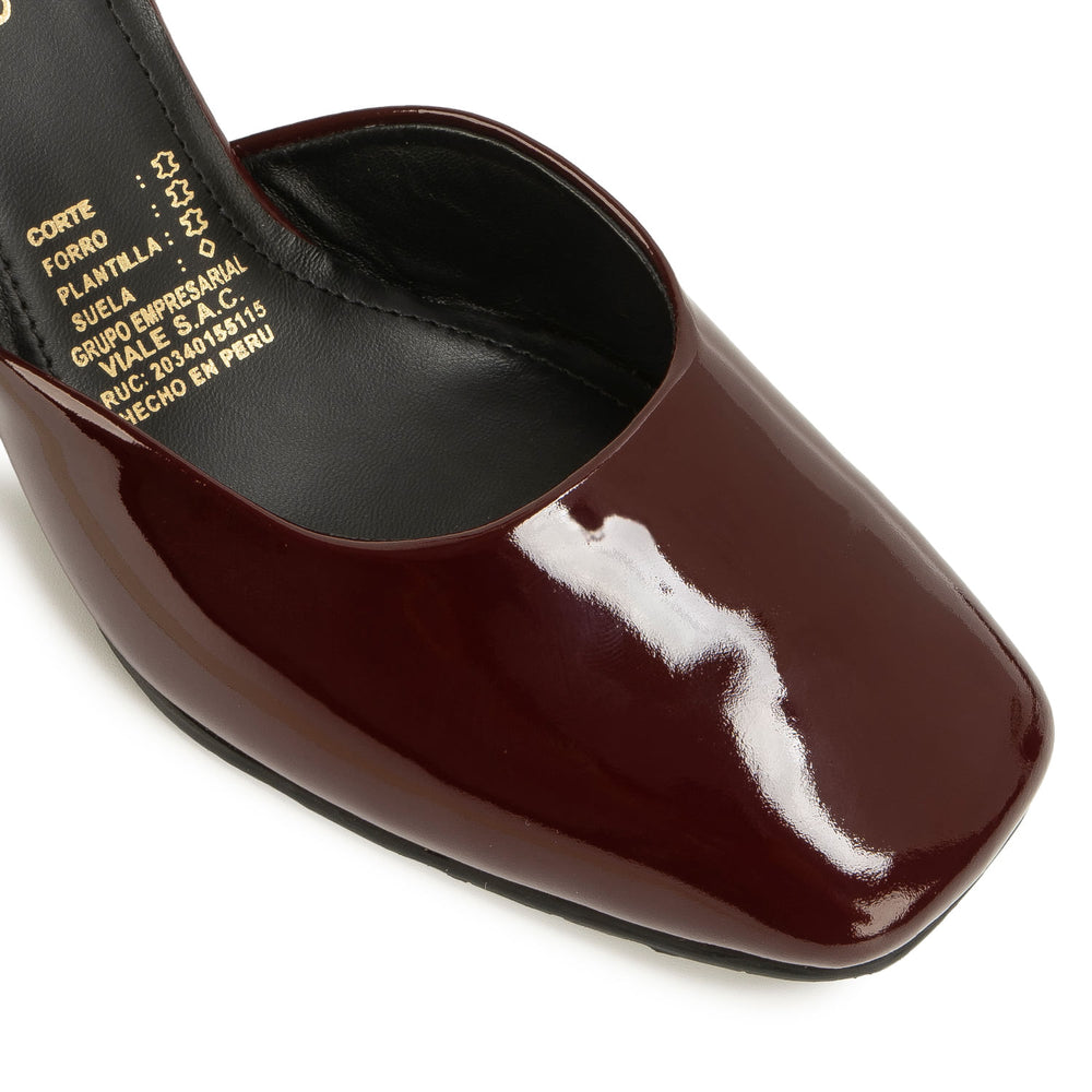 Zapato D'Orsay Vestir Vino