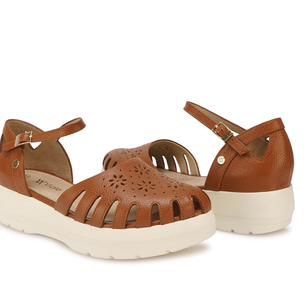 Sandalia Franciscana Casual Natural
