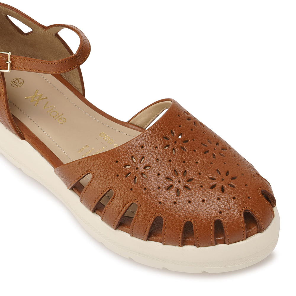Sandalia Franciscana Casual Natural