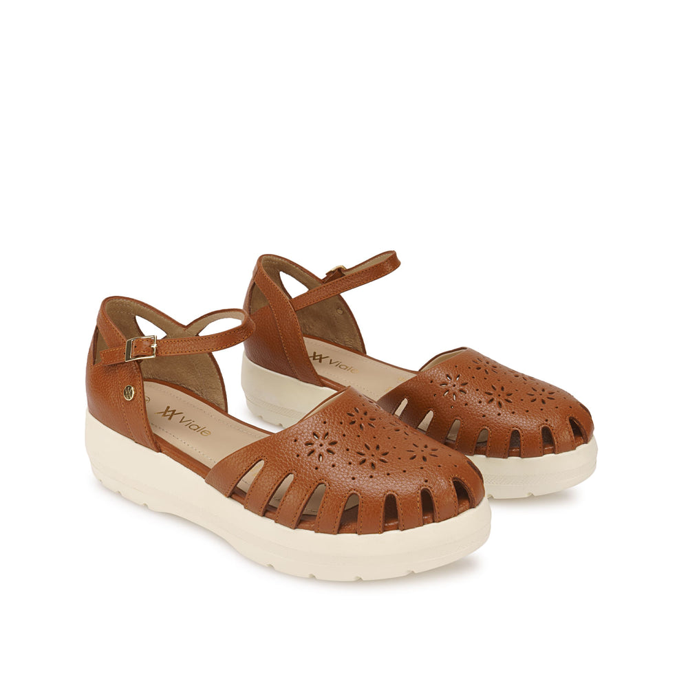 Sandalia Franciscana Casual Natural
