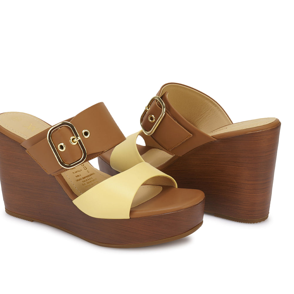 Sandalia Slide Casual Mocca