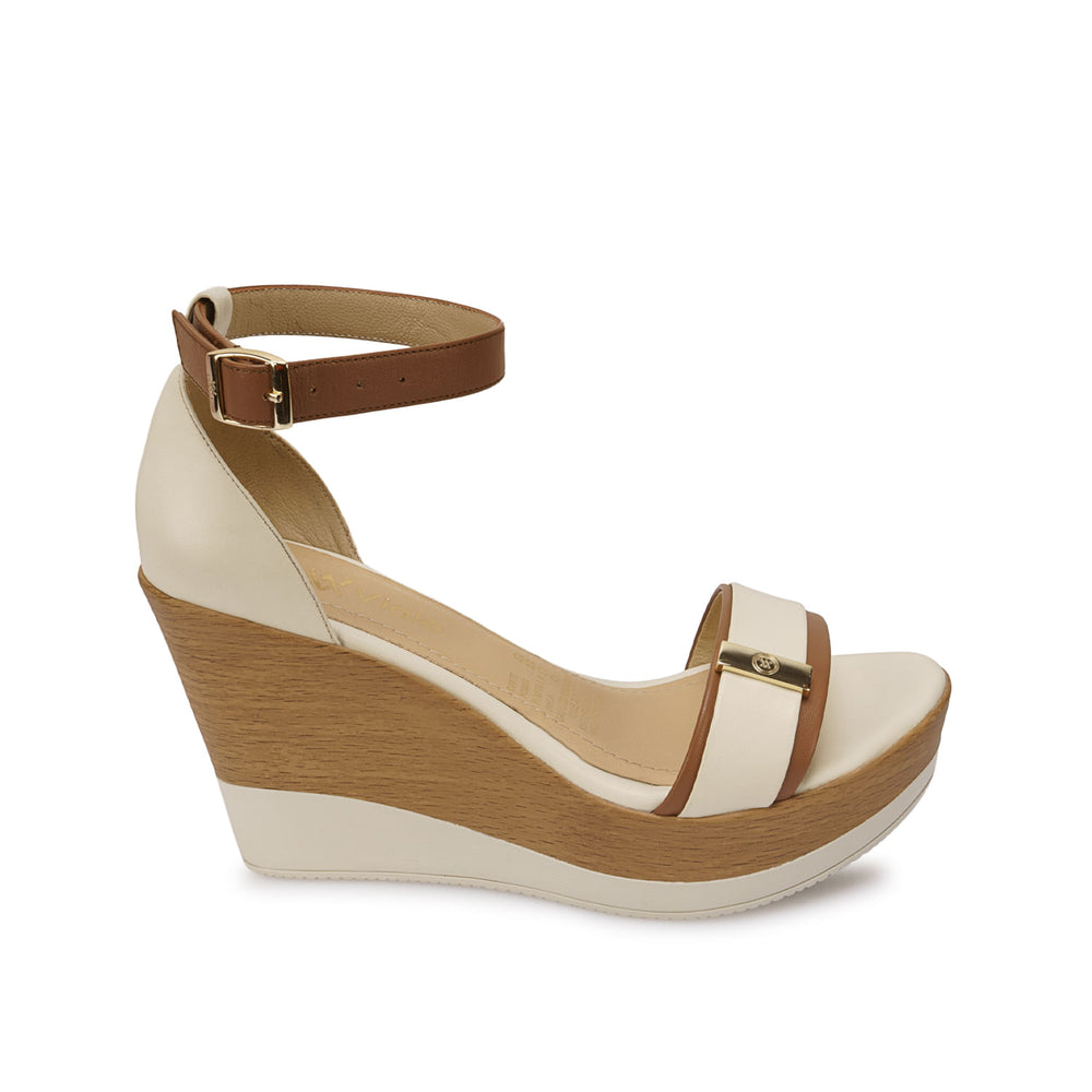 Sandalia D'orsay Casual Hueso