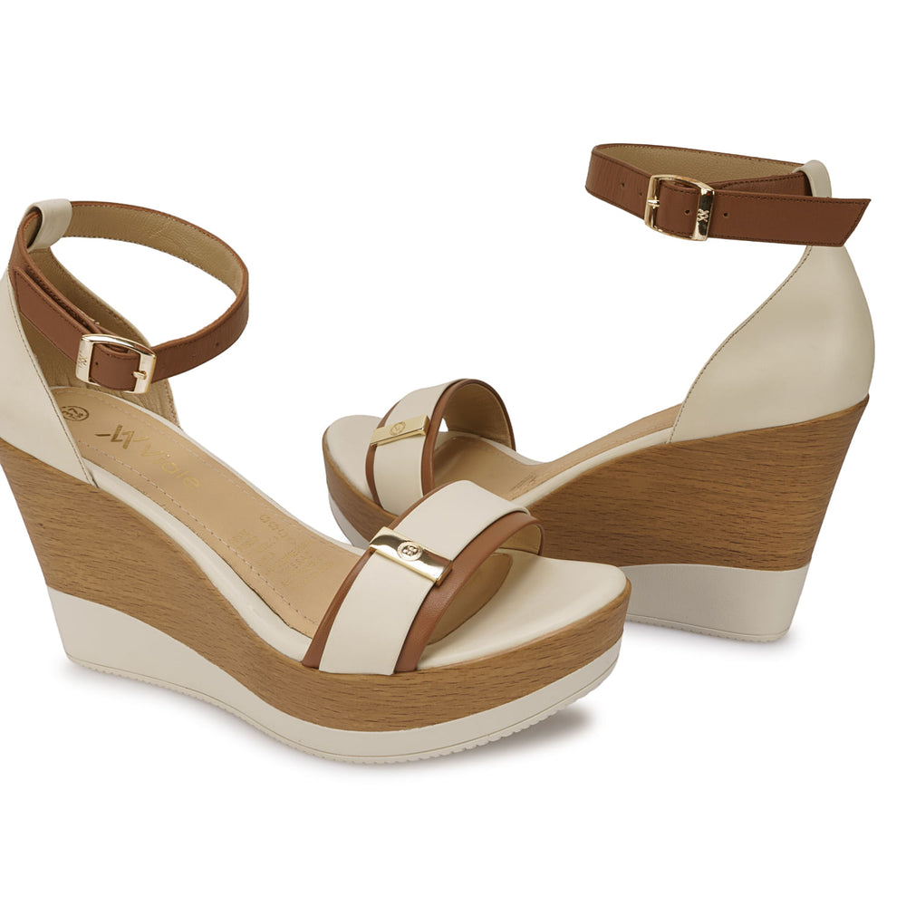 Sandalia D'orsay Casual Hueso