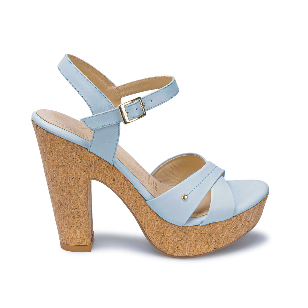 Sandalia D'Orsay Casual Celeste