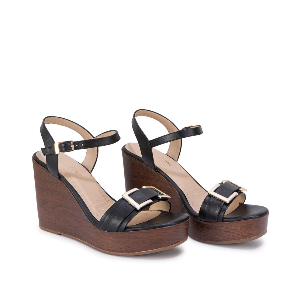Sandalia D'Orsay Casual Negro