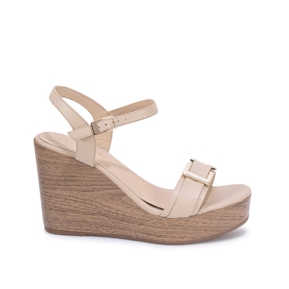Sandalia D'Orsay Casual Pele