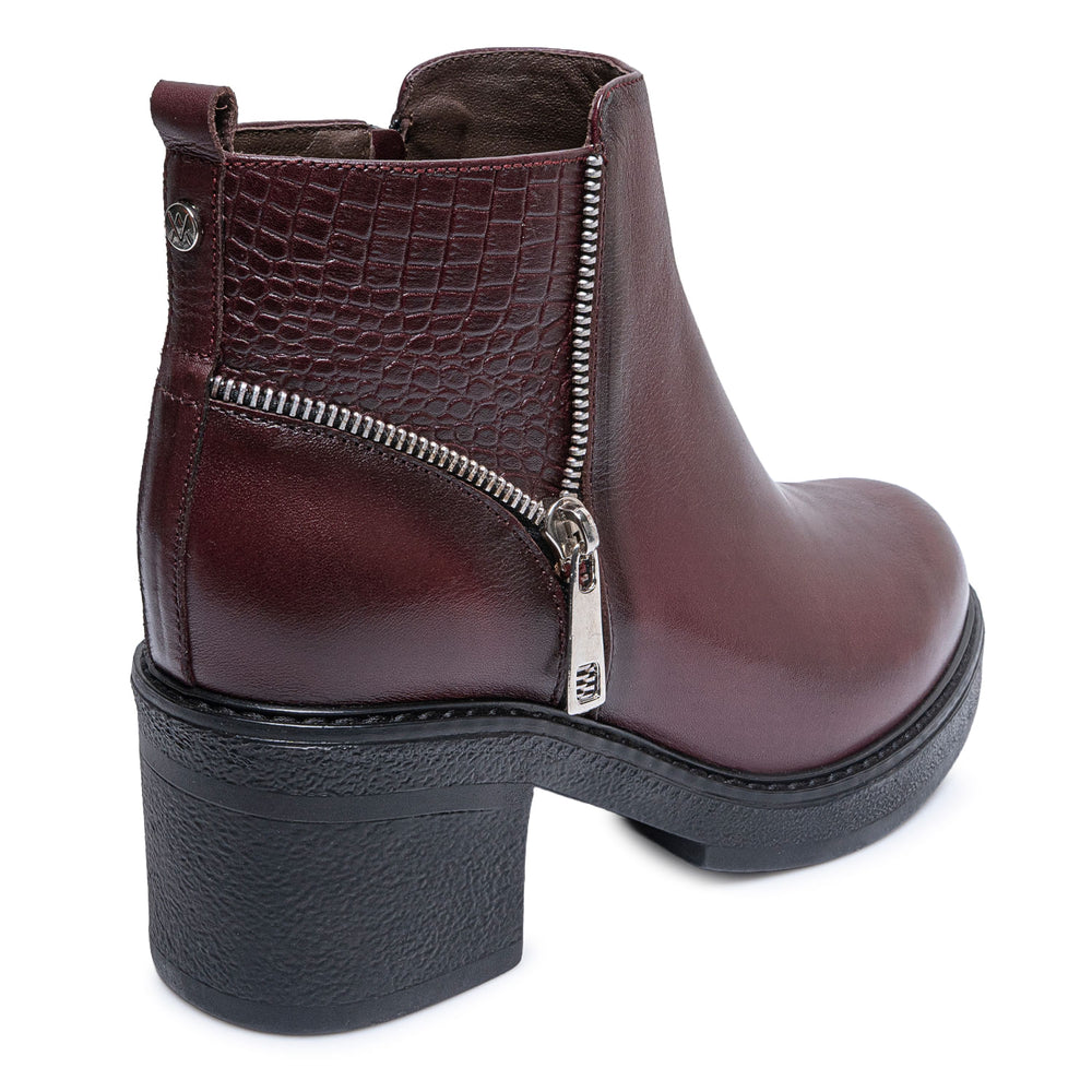 Botin Jodhpur Casual Cereza