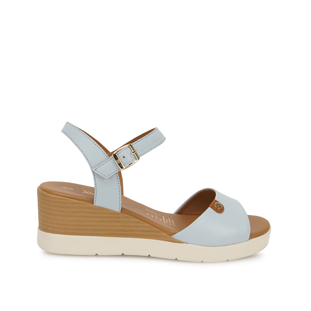 Sandalia D'orsay Casual Celeste