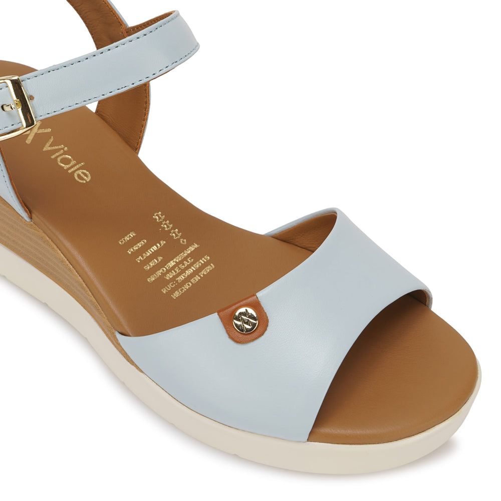 Sandalia D'orsay Casual Celeste