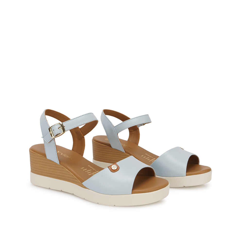 Sandalia D'orsay Casual Celeste
