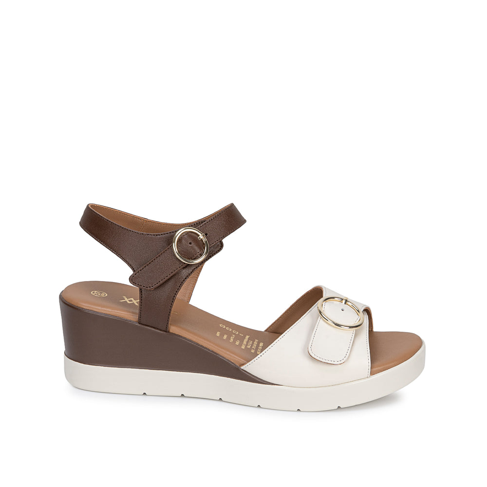 Sandalia D'Orsay Casual Marr/Hueso