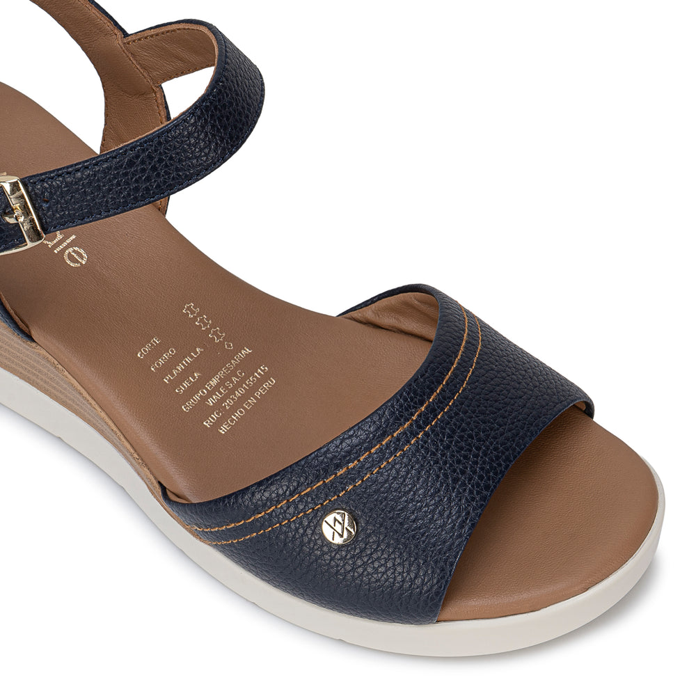 Sandalia D'Orsay Casual Azul