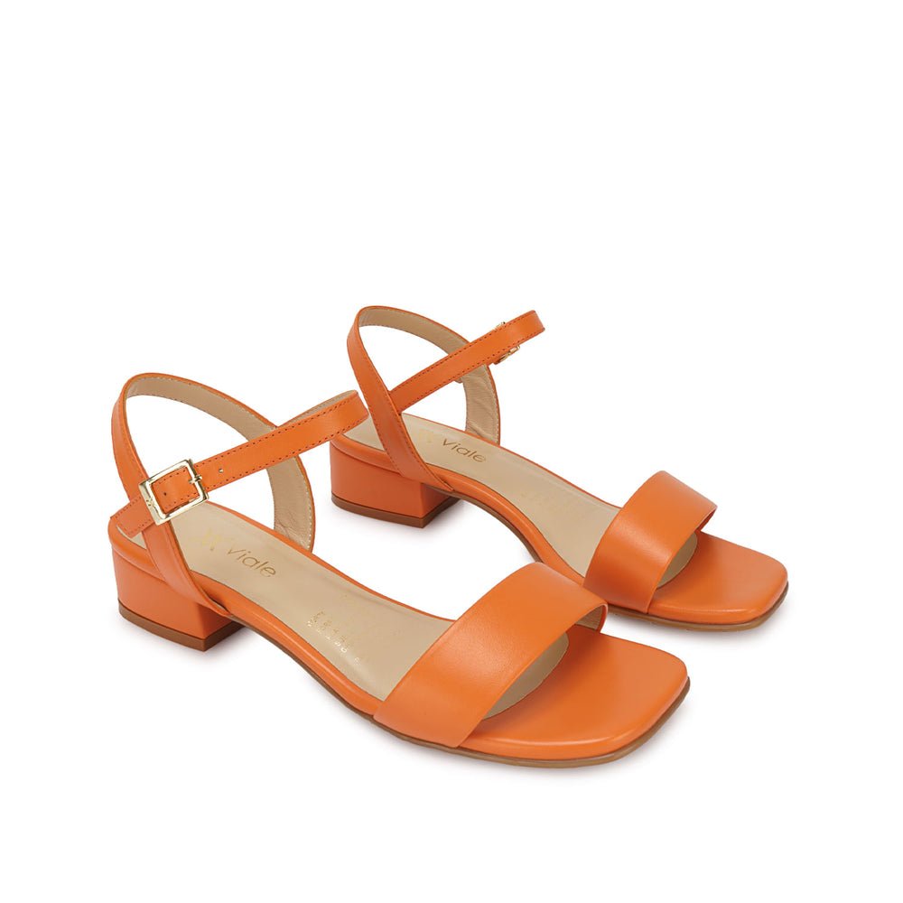 Sandalia D'orsay Casual Naranja