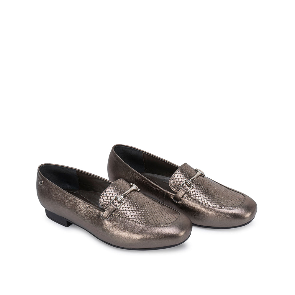 Zapato Mocasín Casual Plata/Quem