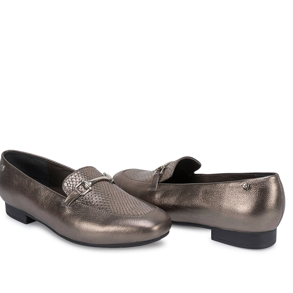 Zapato Mocasín Casual Plata/Quem