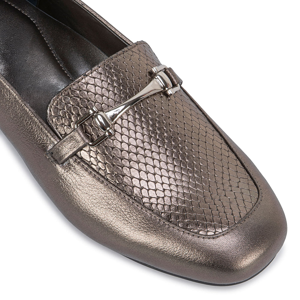 Zapato Mocasín Casual Plata/Quem