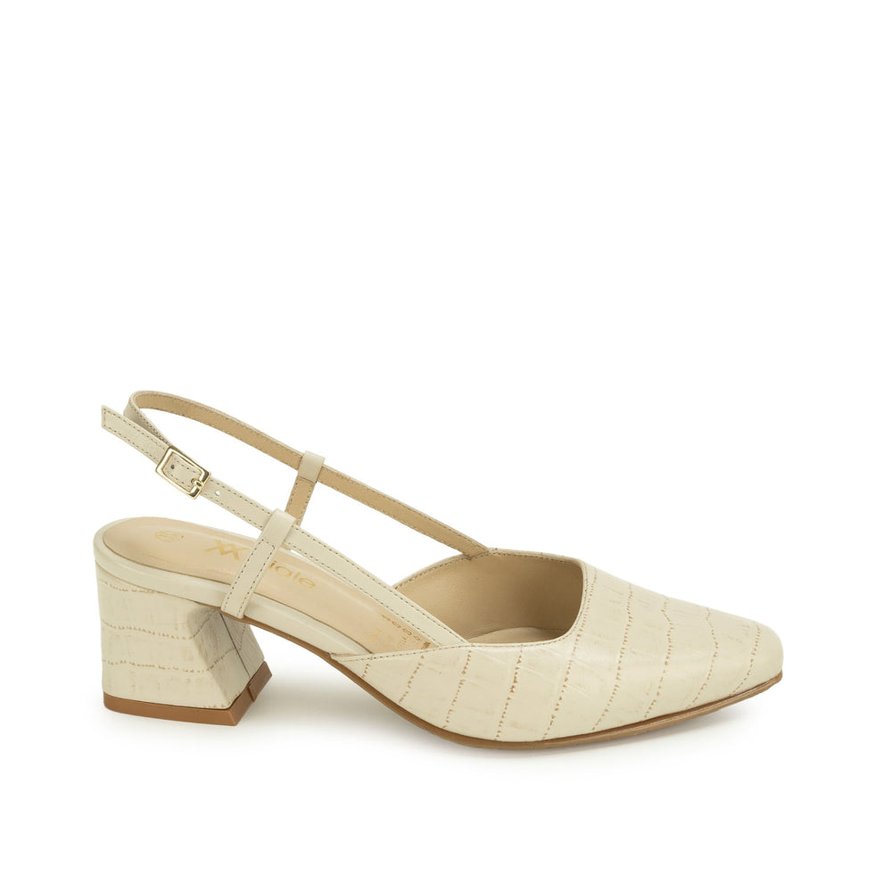 Zapato Stiletto Vestir Off White