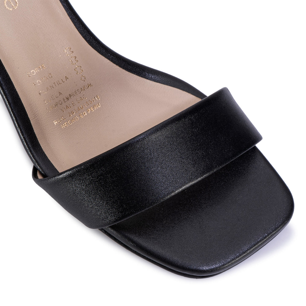 Sandalia D'Orsay Casual Negro