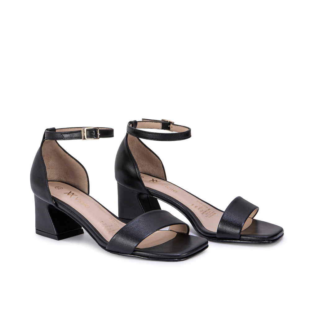Sandalia D'Orsay Casual Negro