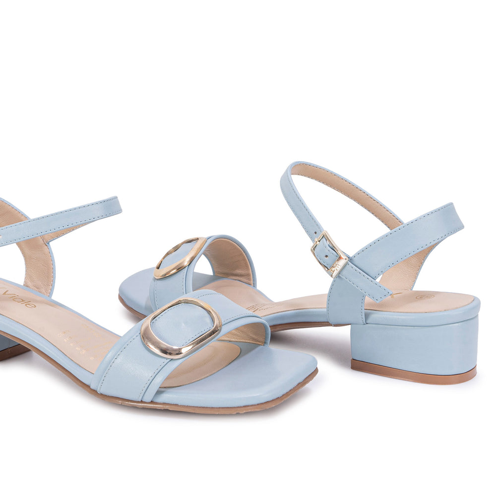 Sandalia D'Orsay Casual Celeste