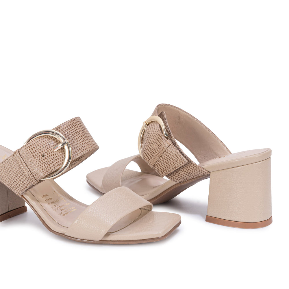Sandalia Strap Casual Pele/Nude