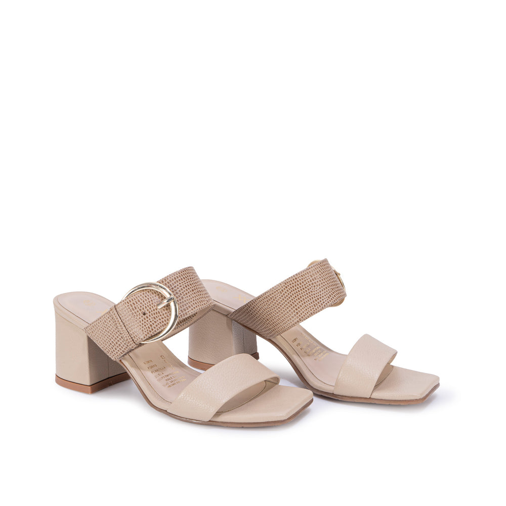 Sandalia Strap Casual Pele/Nude