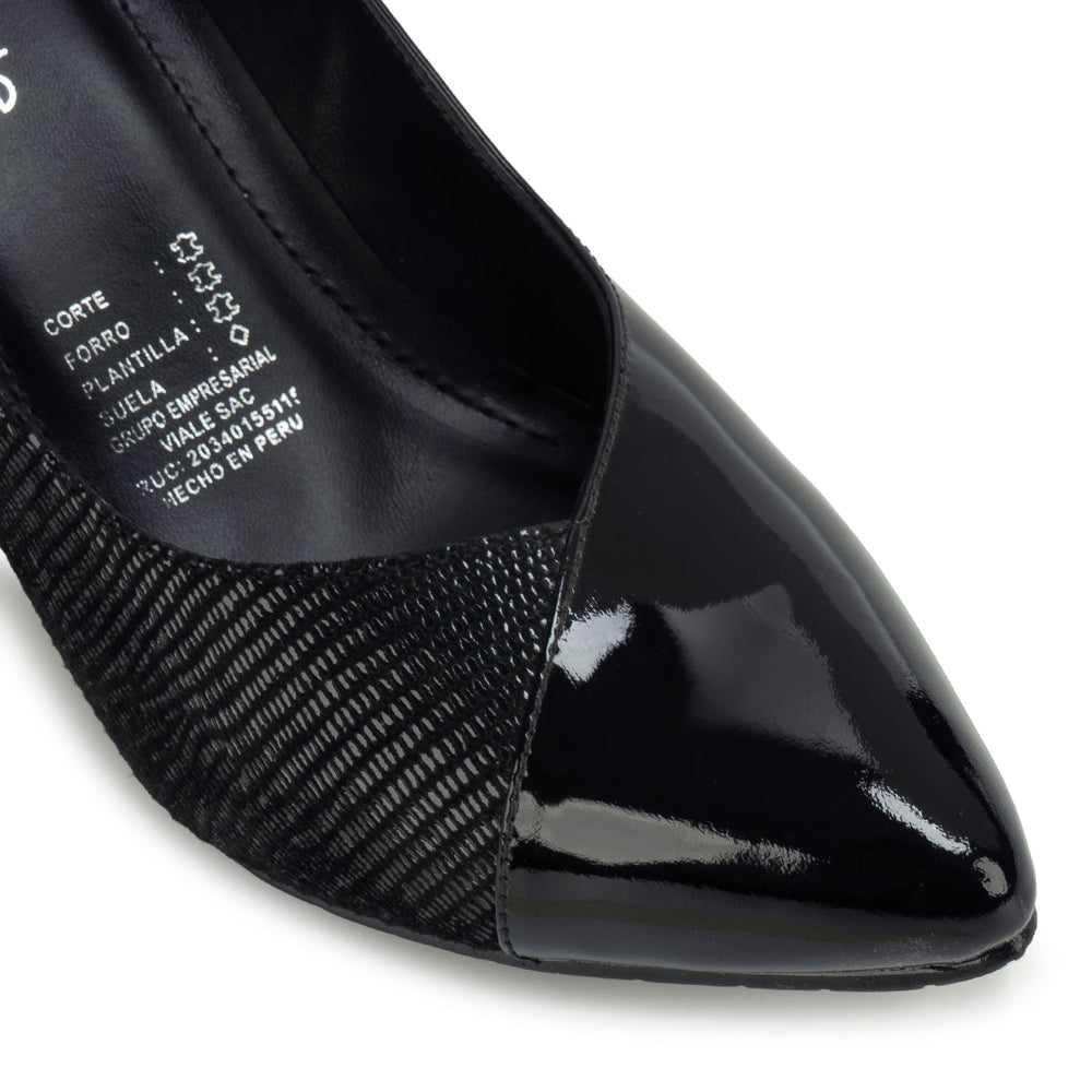 Zapato Reina Vestir Negro