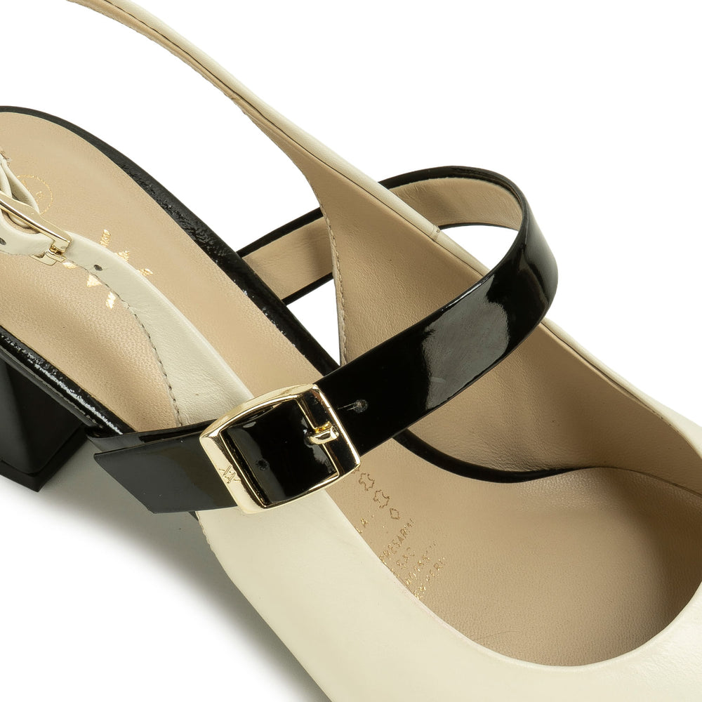 Zapato Stiletto Vestir Hueso