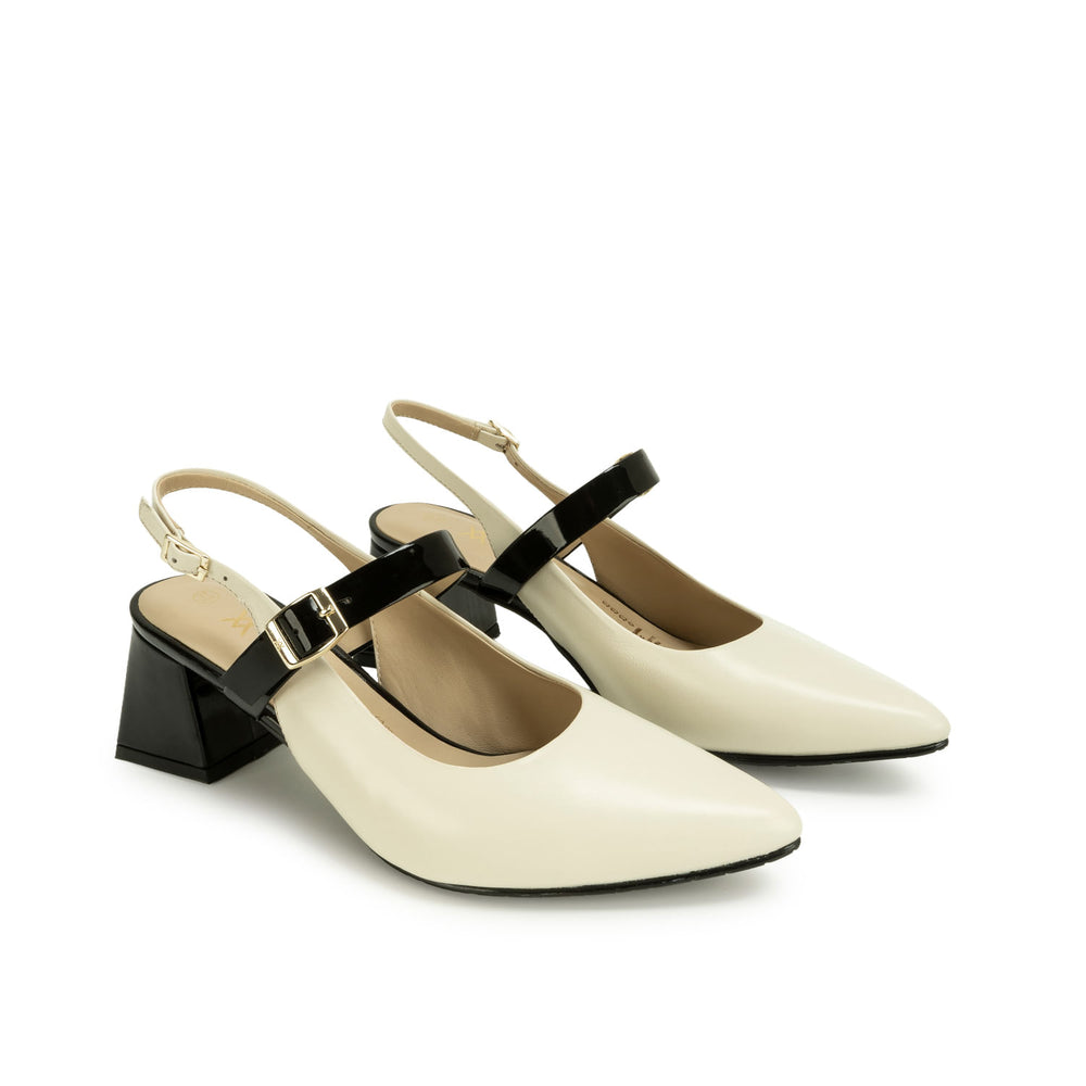 Zapato Stiletto Vestir Hueso