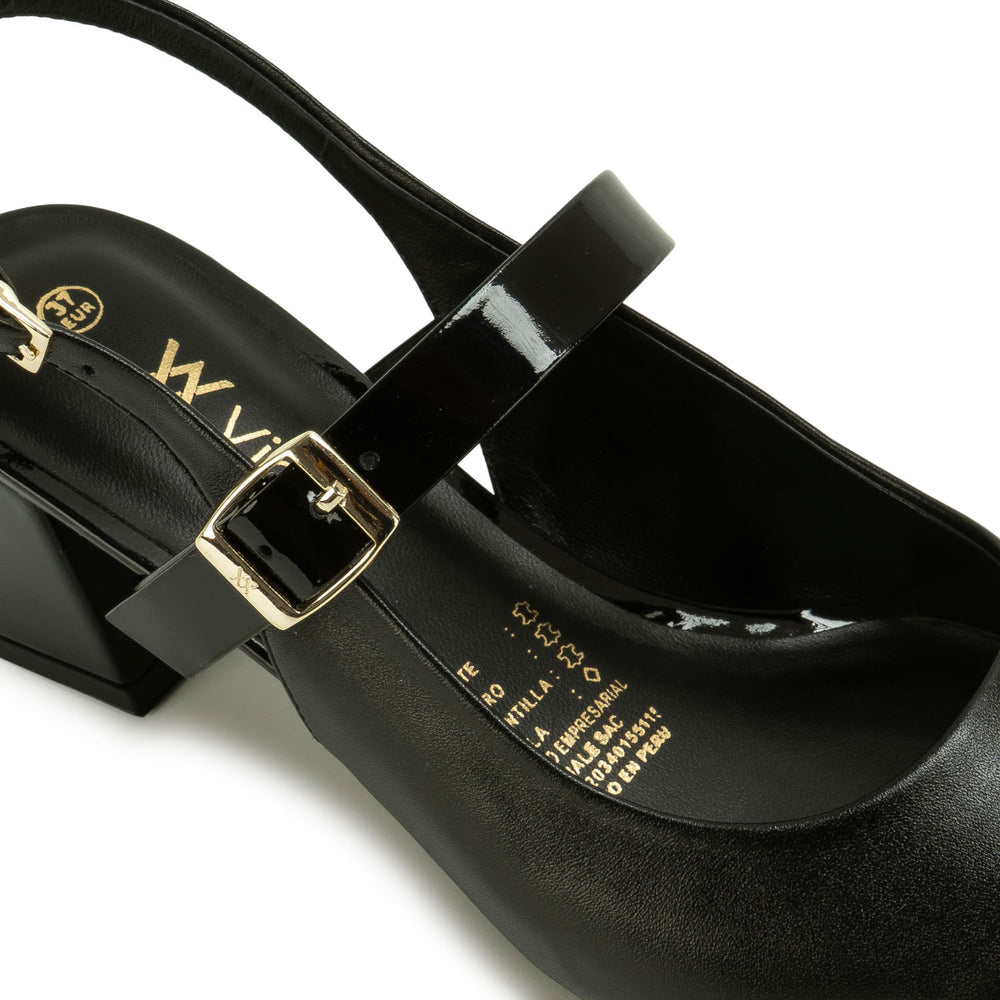 Zapato Stiletto Vestir Negro