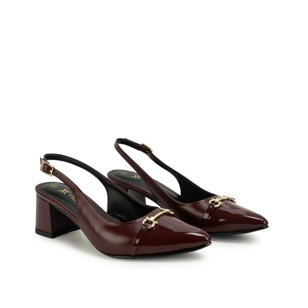Zapato Stiletto Vestir Burgundy