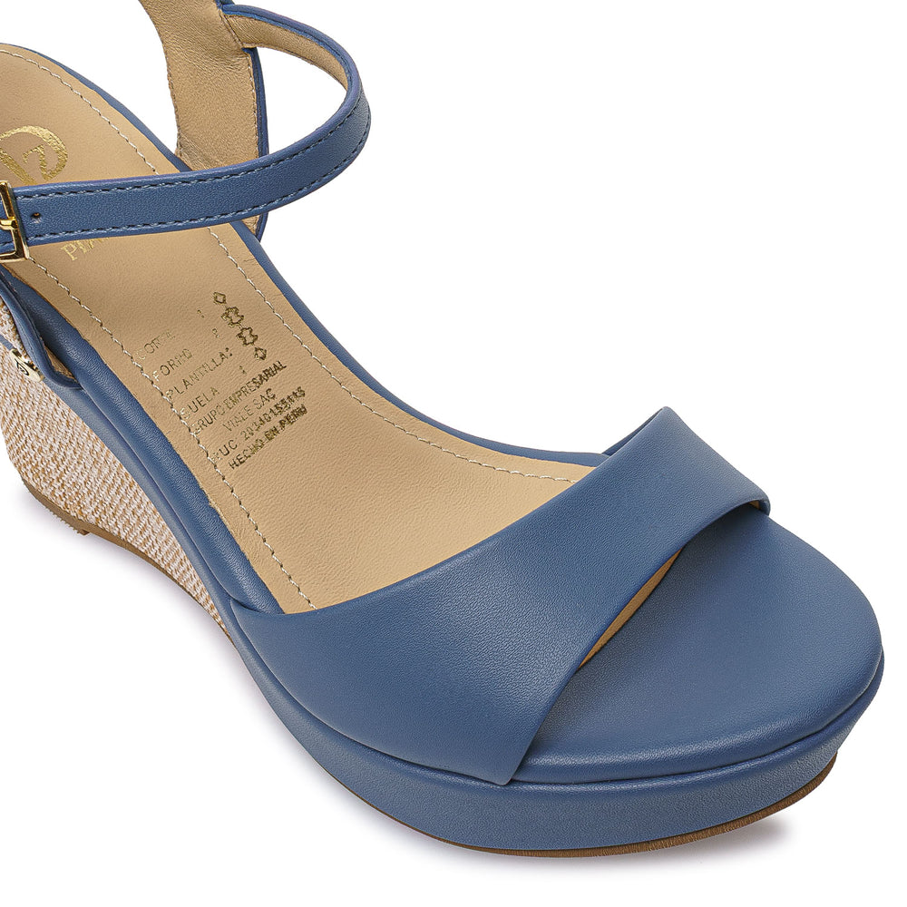 Sandalia D'orsay Casual Acero