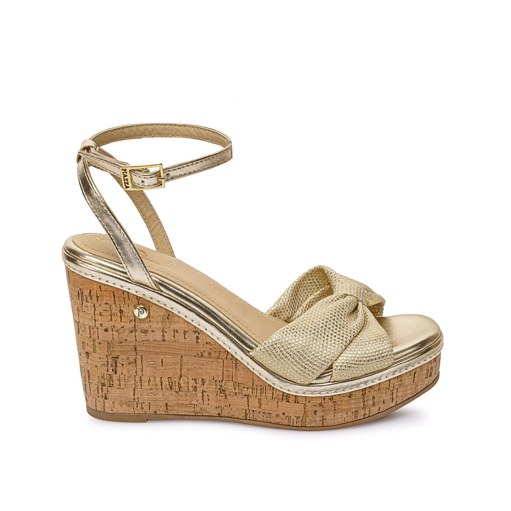 Sandalia D'orsay Casual Dorado
