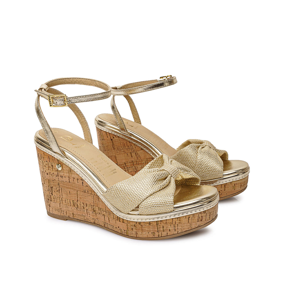 Sandalia D'orsay Casual Dorado