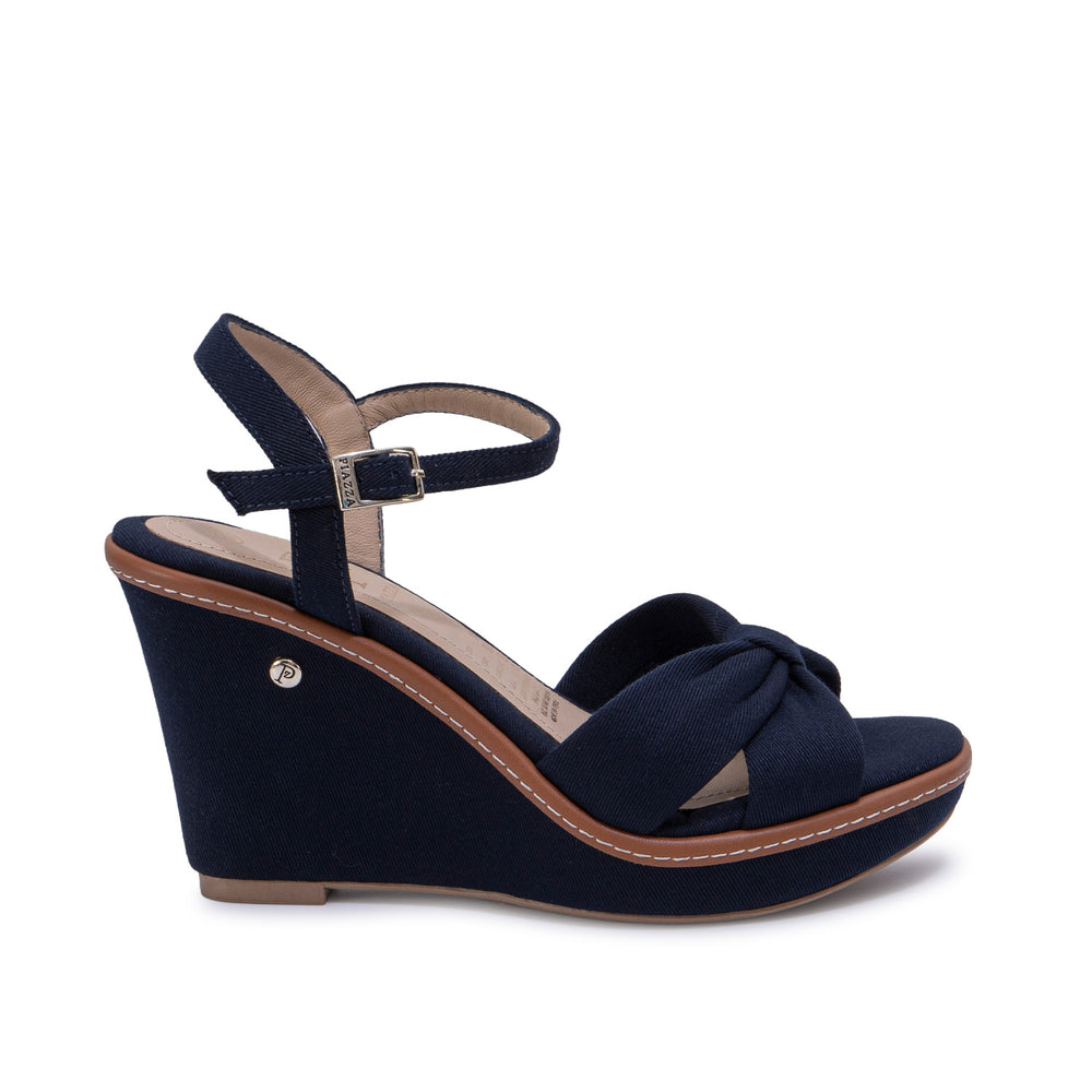 Sandalia D'Orsay Casual Azul