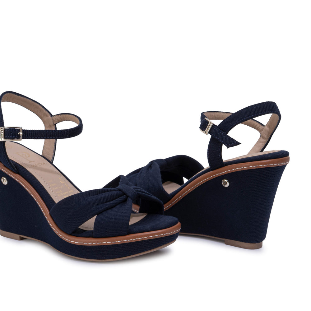 Sandalia D'Orsay Casual Azul