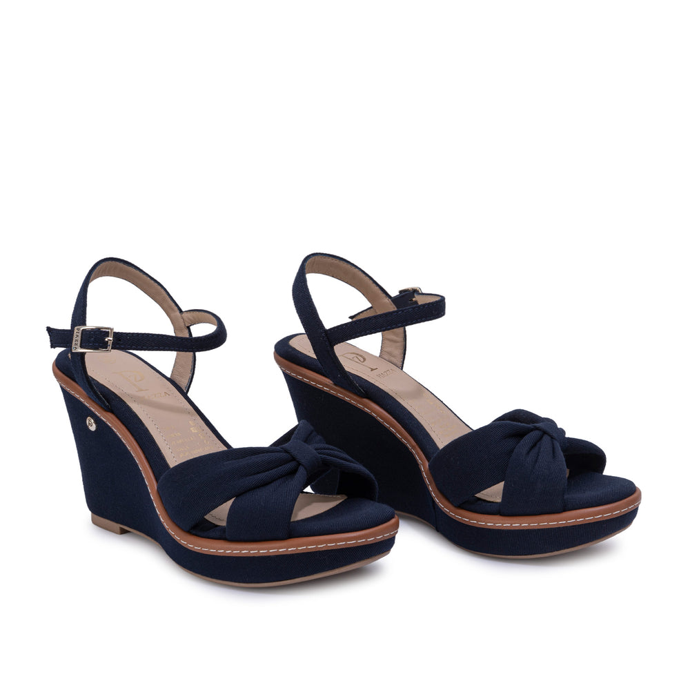 Sandalia D'Orsay Casual Azul