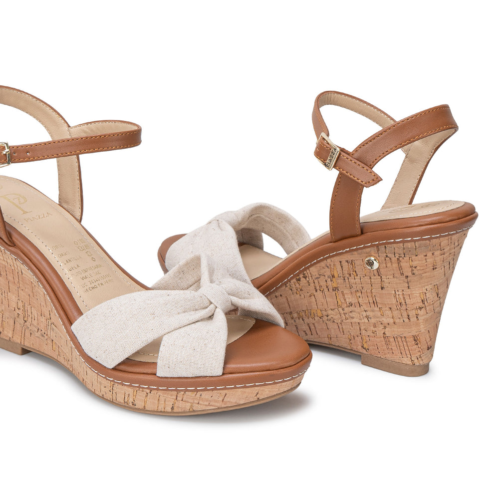 Sandalia D'Orsay Casual Hueso