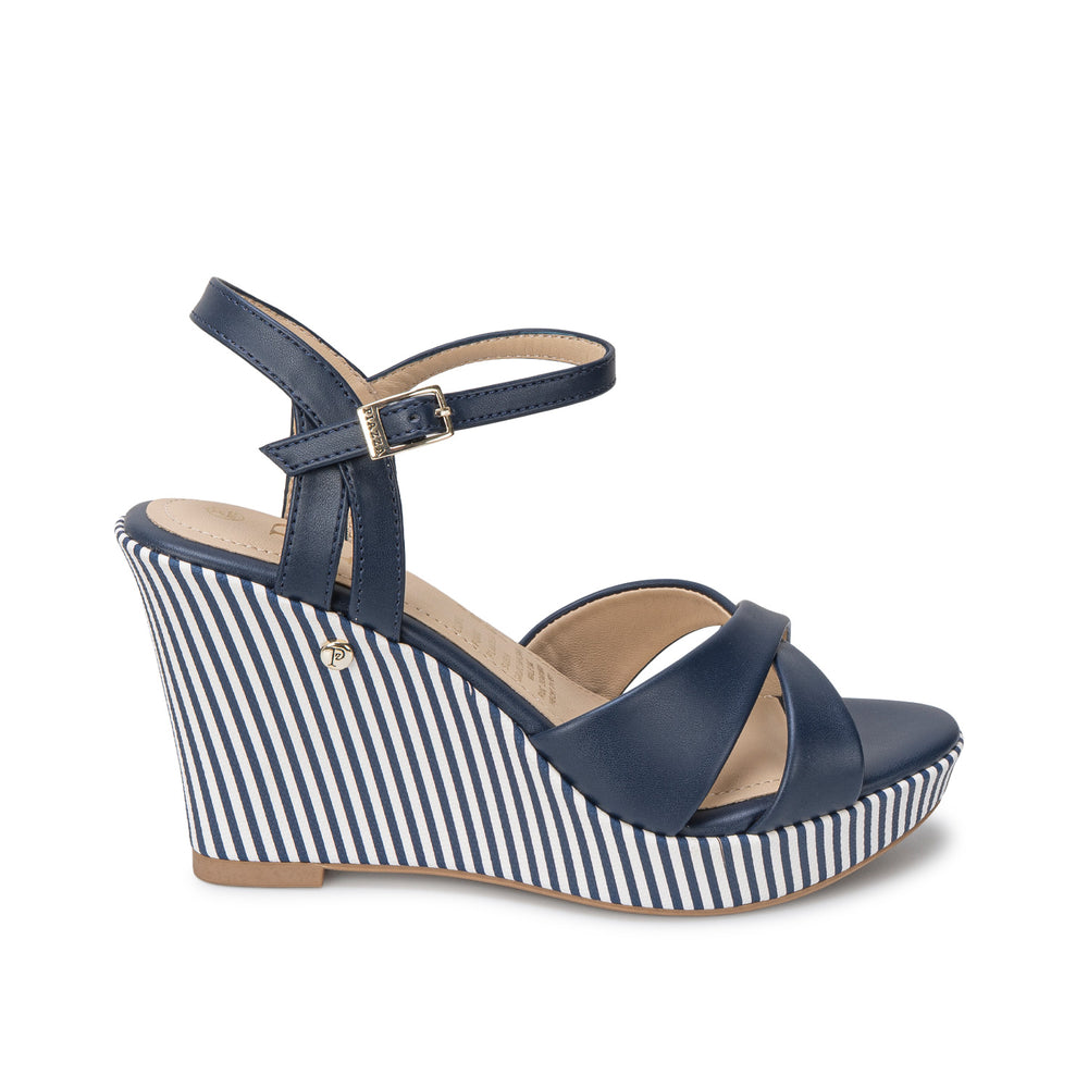 Sandalia D'Orsay Casual Azul