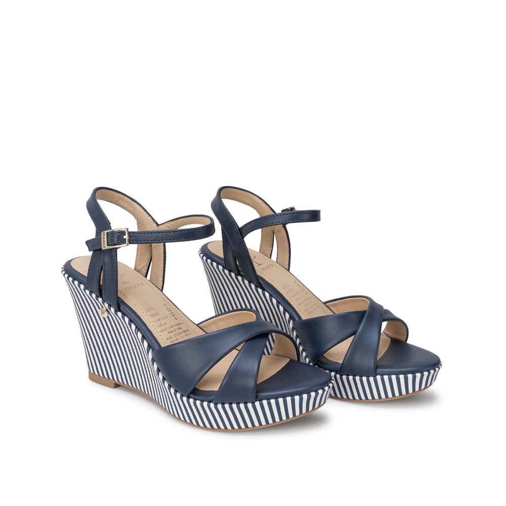 Sandalia D'Orsay Casual Azul